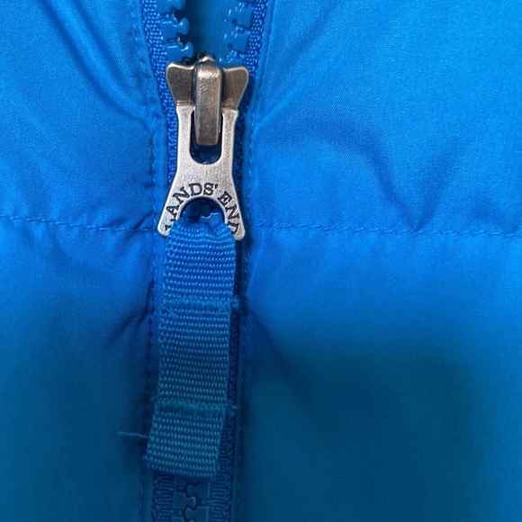 Lands End Down Puffer Vest Women’s L Quilted Teal Full Zip Insulated Fall Winter - Picture 5 of 10